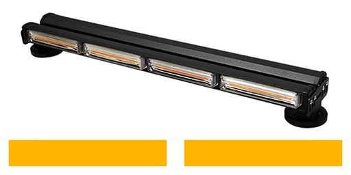 [TORR85006] BARRA TIPO TORRETA 4 MODULOS COB POR LADO CON FUNCIONES AMBAR/AMBAR