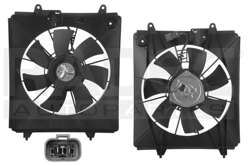 [218-1303-14] MOTOVENTILADOR HD CR-V 07-09 L4 2.4 LTS P/AA SENCILLO COMPLETO 2 PINES CN