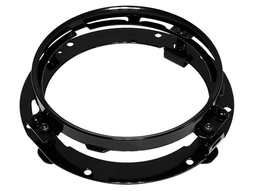 [013-0800-03] BASE FARO UNIVERSAL UNIDAD REDONDA JEEP HARLEY VOLKSWAGEN NEGRO PAR