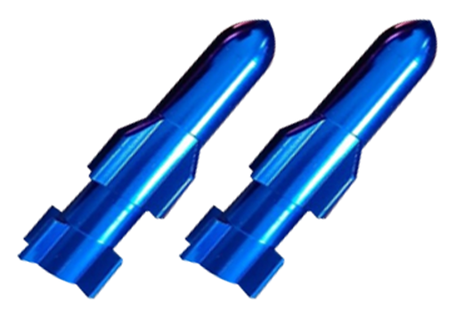 [TAPV025] TAPON DE VALVULA COHETE LARGO 5CM AZUL