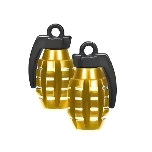 [TAPV026] TAPON DE VALVULA GRANADA DORADO/PLATA