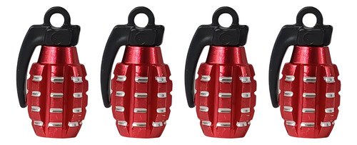 [TAPV033] TAPON DE VALVULA GRANADA ROJO/PLATA