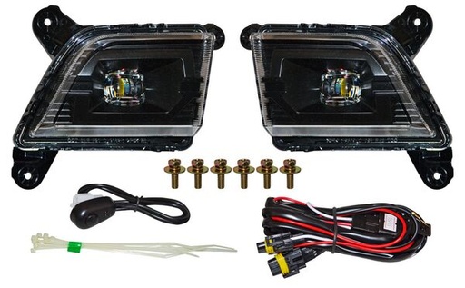 [CV9382B] FARO NIEBLA CHEV PU 19-21 LEDS FONDO NEGRO JGO 352