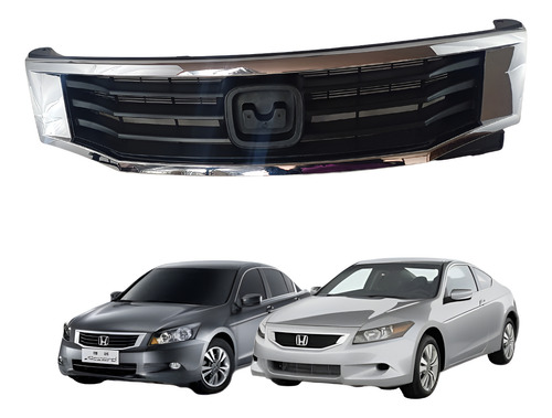 [204-1301-27] PARRILLA HD ACCORD 08-10 C/MOLDURA CROMADA SPORT PLUS/TORUING L4 4 CILINDROS 1.5/2.0L 4 PUERTAS