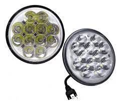 [UNID88001] UNIDAD REDONDA CHICA H4 12 LED 6" LUZ ALTA Y BAJA BLANCA PIEZA