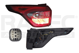 [017-1209-21] CALAVERA EXTERIOR FD ESCAPE 17-19 CLARA C/LEDS C/FOCO DEPO IZQ