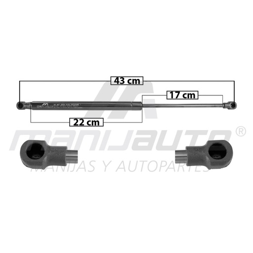 [60345] AMORTIGUADOR 5TA PUERTA FIT HONDA 60345
