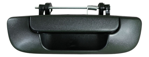 [012-0916-14] MANIJA DE TAPA DODGE RAM 1500/2500 02-08  SIN HOYO PARA LLAVE CORRUGADA NEGRO PLASTICO HUSHAN