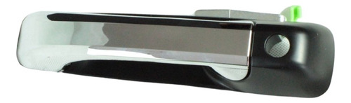 [012-0916-31] MANIJA EXTERIOR DG RAM 1500/2500/3500 09-18  CON HOYO PARA LLAVE LISA PARA PINTAR NEGRA/CROMO PLASTICO HUSHAN Izquierdo Delantera  