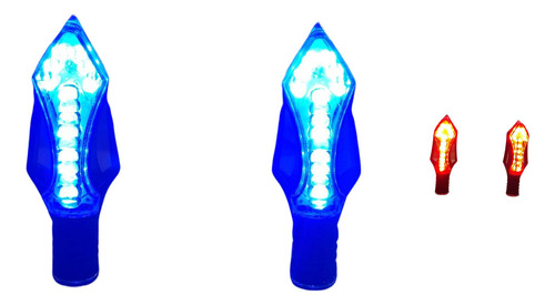 [ENDIR-3213-0522] DIRECCIONAL 12V 14LED LUZ AZUL JGO