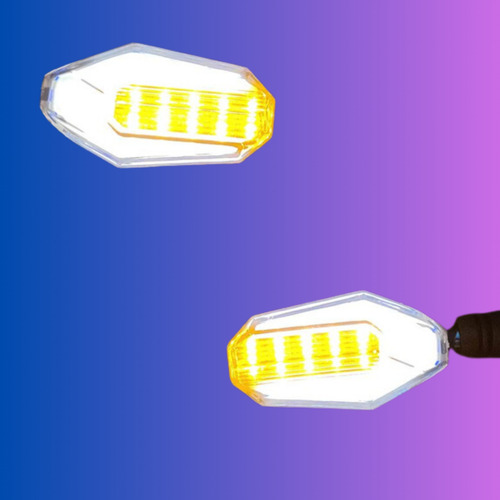 [D-128A-YB] DIRECCIONAL AZUL LED AMARILLO/ BLANCO 12V