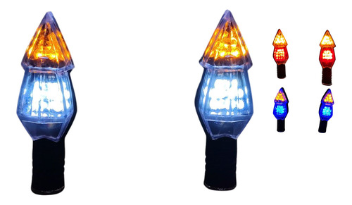 [ENDIR-3213-0620] DIRECCIONAL JGO BI 14LED 4CABLES AMARILLO/BLANCA