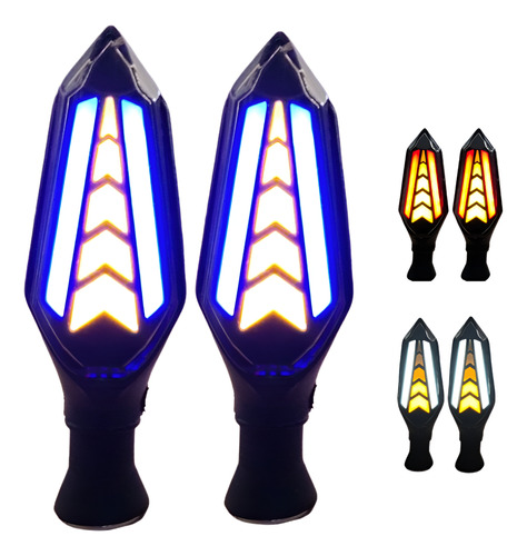 [ENDIR-3213-1156A] DIRECCIONAL LEDS BI-COLOR RUNNING AMARILLO/AZUL