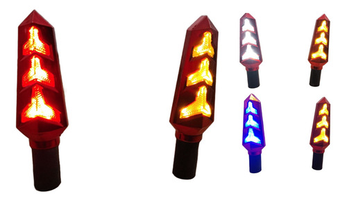 [D-150R-YR] DIRECCIONAL ROJO LED AMARILLO/ROJO 12V