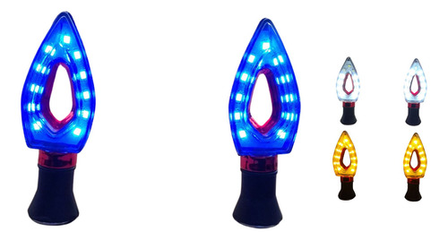 [D-139R-A] DIRECCIONAL ROJO LED AZUL 12V