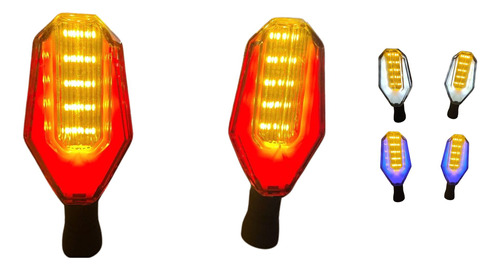 [D-128S-YR] DIRECCIONAL SERPIENTE LED AMARILLO/ROJO 12V