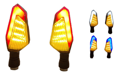 [D-156S-YR] DIRECCIONAL SERPIENTE LED AMARILLO/ROJO 12V