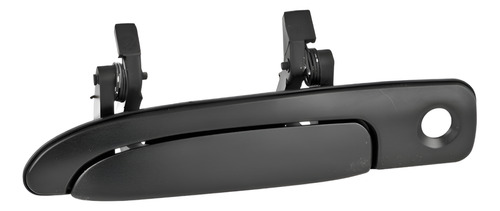 [012-1206-01] MANIJA EXTERIOR FD GRAND MARQUIS/CROWN VICTORIA 92-11  CON HOYO PARA LLAVE CORRUGADA NEGRA PLASTICO HUSHAN Izquierdo Delantera  