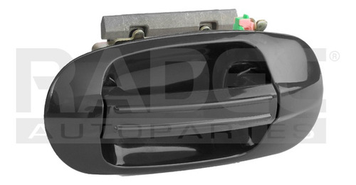 [012-1213-01] MANIJA EXTERIOR FD EXPEDITION 03-17  CON HOYO PARA LLAVE LISA PARA PINTAR NEGRA PLASTICO HUSHAN Izquierdo Delantera  