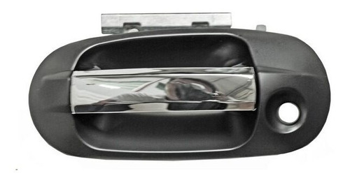 [012-1213-05] MANIJA EXTERIOR FD EXPEDITION  LC NAVIGATOR 03-17  CON HOYO PARA LLAVE NEGRA/CROMO PLASTICO HUSHAN Izquierdo Delantera  