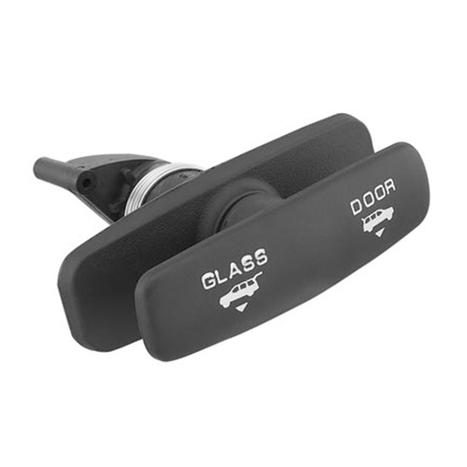 [012-1214-12] MANIJA EXTERIOR FD EXPLORER  MR MOUNTAINEER 95-97  5TA PUERTA CRISTAL TRASERO CORRUGADA NEGRO PLASTICO HUSHAN    