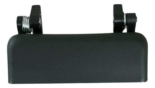 [012-1214-20] MANIJA EXTERIOR FORD EXPLORER 91-94  PATA CORTA CORRUGADA NEGRA PLASTICO HUSHAN Derecho Delantera/Trasera