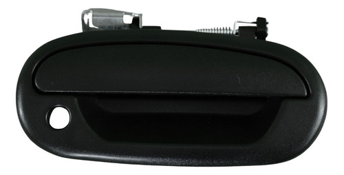 [012-1215-00] MANIJA EXTERIOR FORD F-150/F-250 1997-2008/LOBO 97-03  CON HOYO PARA LLAVE CORRUGADA NEGRA HUSHAN Derecho Delantera
