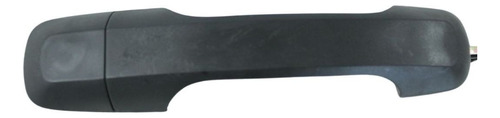 [012-1217-08] MANIJA EXTERIOR FD FIESTA 03-10/ECOSPORT 04-12/IKON SEDAN 08-12/RANGER 10-12  SIN HOYO LISA NEGRA PLASTICO HUSHAN Derecho Delantera/Trasera  