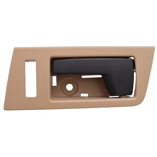 [012-1219-21] MANIJA INTERIOR FD ESCAPE 08-12/FOCUS USA TYPE  MZ TRIBUTE 08-11  CON HOYO PARA SEGURO BEIGE/NEGRO PLASTICO HUSHAN Izquierdo Delantera  