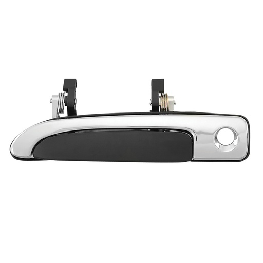 [012-1223-01] MANIJA EXTERIOR FD GRAND MARQUIS/CROWN VICTORIA 92-11  CON HOYO PARA LLAVE CORRUGADA NEGRA/CROMO PLASTICO HUSHAN Izquierdo Delantera  