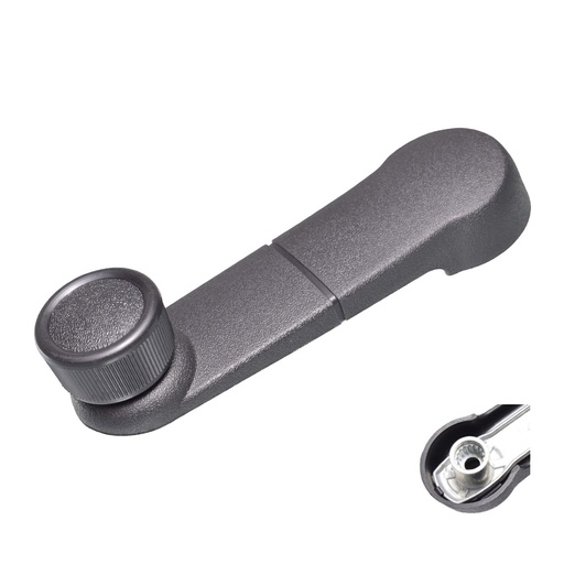 [012-1226-20] MANIJA DE ELEVAR FD F-150/F-250/F-350 87-14/LOBO 87-04/RANGER 89-92/BRONCO 87-96/BRONCO II 89-90/EXPLORER 91-94/ECONOLINE 92-14/TOPAZ 88-94/MUSTANG 87-93/THUNDERBIRD  MR COUGAR 87-89  PERILLA NEGRA VASTAGO CORTO ZINC CON PLASTICO NEGRO REMACHE DE METAL/REFUERZO DE ZINC HUSHAN    