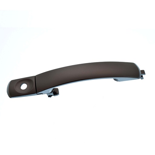 [012-1227-01] MANIJA EXTERIOR FD MONDEO 01-07  CON HOYO PARA LLAVE CORRUGADA NEGRA PLASTICO HUSHAN Izquierdo Delantera  