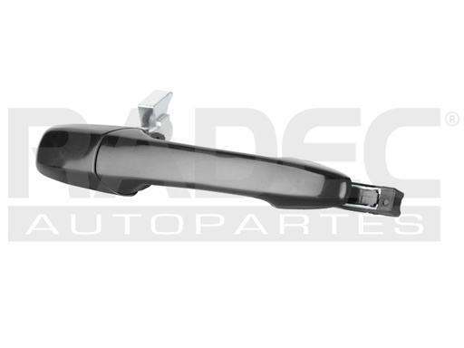 [012-1228-02] MANIJA EXTERIOR FD MUSTANG 05-14  SIN HOYO PARA LLAVE LISA PARA PINTAR NEGRA PLASTICO HUSHAN Derecho Delantera  