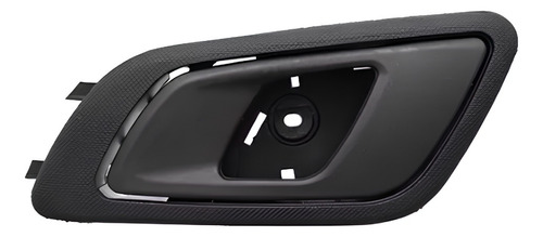[012-1230-27] MANIJA INTERIOR FD RANGER 13-22  CON BASE CORRUGADA NEGRA PLASTICO HUSHAN Izquierdo Trasera  