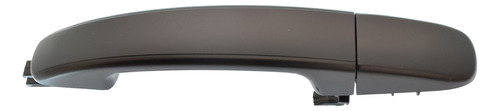 [012-1230-28] MANIJA EXTERIOR FD RANGER 13-22  SIN HOYO PARA LLAVE CORRUGADA NEGRA PLASTICO HUSHAN Derecho/Izquierdo Delantera/Trasera  