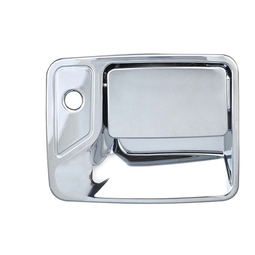 [012-1232-16] MANIJA EXTERIOR FD SUPER DUTY F-250/F-350/F-450/F-550 99-16/EXCURSION 00-07  CON HOYO PARA LLAVE CROMADA PLASTICO HUSHAN Derecho Delantera  