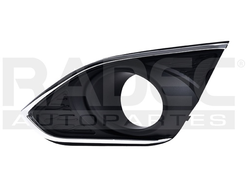 [003-0666-13] REJILLA FASCIA CV SPARK 13-17 LINEA ANTERIOR C/HOYO P/FARO F/CROMADO IZQ
