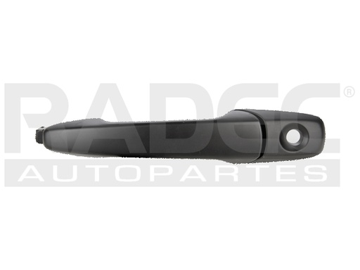 [012-1242-04] MANIJA EXTERIOR FD EDGE 07-10/FLEX 09-13  LC MKX 07-10  CON HOYO PARA LLAVE LISA PARA PINTAR NEGRA PLASTICO HUSHAN Izquierdo Delantera  