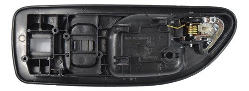 [012-1301-12] MANIJA INTERIOR HD ACCORD 4P SEDAN 94-97  CON HOYO PARA SEGURO Y CRISTAL GRIS OBSCURO/CROMADO PLASTICO HUSHAN Derecho Delantera  