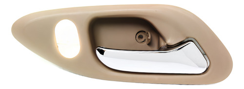 [012-1301-22] MANIJA DEL INTERIOR HD ACCORD 2P COUPE 98-02 C/HOYO PARA SEGURO BEIGE/CROMADA PLASTICO HUSHAN DER