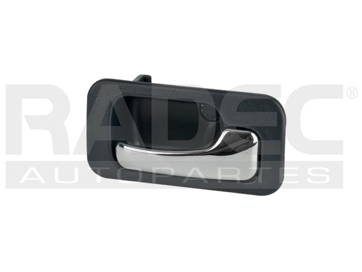 [012-1301-34] MANIJA INTERIOR HD ACCORD 4P SEDAN 90-93  AZUL/CROMADA PLASTICO HUSHAN Derecho Trasera  