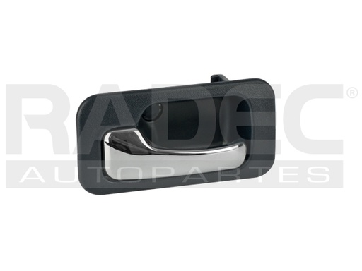 [012-1301-35] MANIJA INTERIOR HD ACCORD 4P SEDAN 90-93  AZUL/CROMADA PLASTICO HUSHAN Izquierdo Trasera  