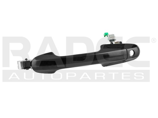 [012-1301-37] MANIJA EXTERIOR HD ACCORD 4P SEDAN 03-07  CON HOYO PARA LLAVE NEGRA PLASTICO HUSHAN Izquierdo Delantera  