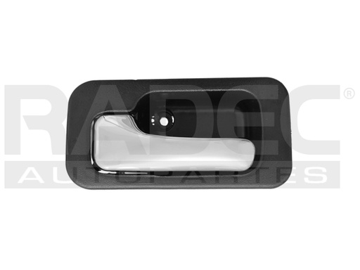 [012-1301-43] MANIJA INTERIOR HD ACCORD 4P SEDAN 90-93  NEGRA/CROMO PLASTICO HUSHAN Izquierdo Trasera  