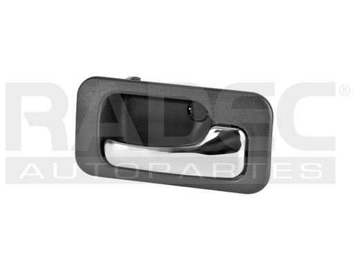 [012-1301-44] MANIJA INTERIOR HD ACCORD 4P SEDAN 90-93  GRIS/CROMO PLASTICO HUSHAN Derecho Trasera  