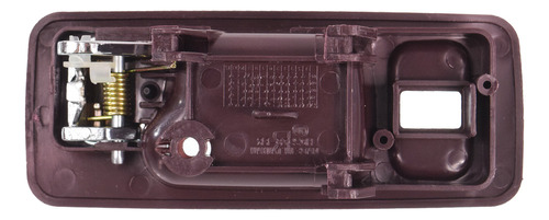 [012-1301-49] MANIJA INTERIOR HD ACCORD 4P SEDAN 90-93  CON HOYO PARA SEGURO TINTO/CROMO PLASTICO HUSHAN Izquierdo Delantera  