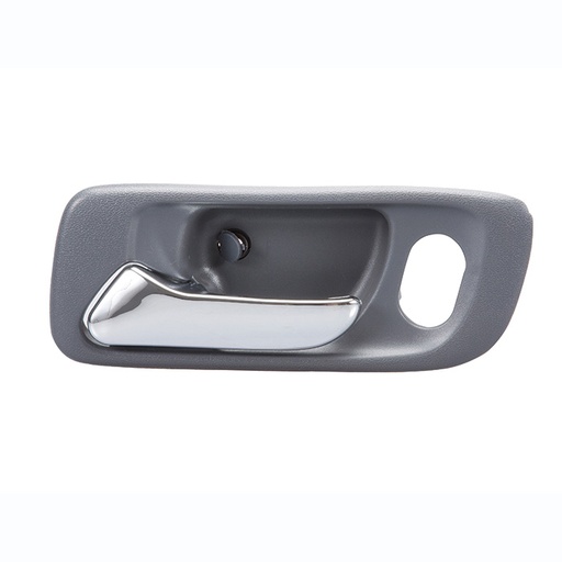 [012-1301-53] MANIJA INTERIOR HD ACCORD 4P SEDAN 98-02/ODYSSEY 99-04  CON HOYO PARA SEGURO GRIS OBSCURO/CROMADO PLASTICO HUSHAN Izquierdo Delantera  