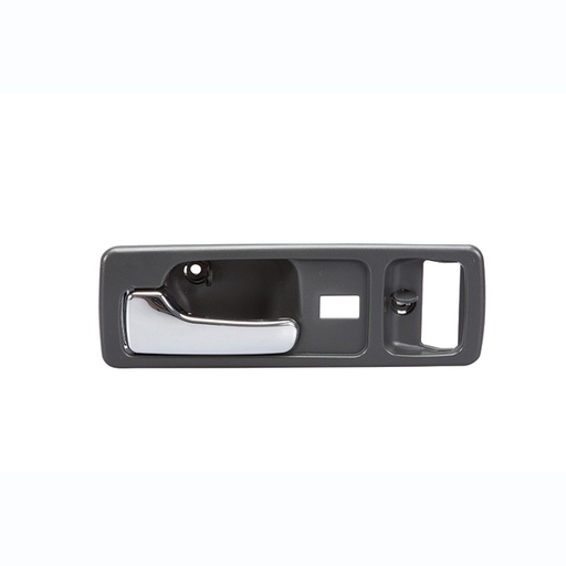 [012-1301-55] MANIJA INTERIOR HD ACCORD 2P COUPE 90-93  CON HOYO PARA SEGURO SEGURO ELECTRICO GRIS OBSCURO/CROMADO PLASTICO HUSHAN Izquierdo Delantera  