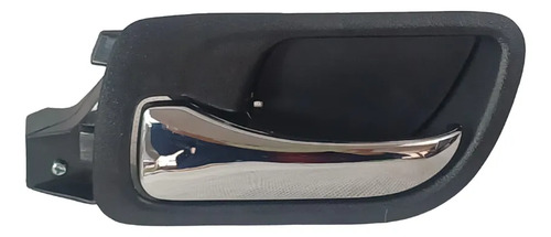 [012-1301-57] MANIJA INTERIOR HD ACCORD 4P SEDAN 03-07  NEGRA/CROMO PLASTICO HUSHAN Izquierdo Delantera  
