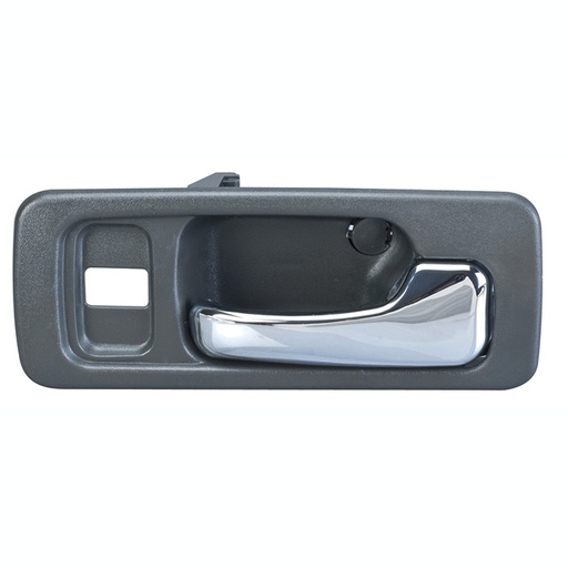[012-1301-90] MANIJA INTERIOR HD ACCORD 4P SEDAN 90-93  CON HOYO PARA SEGURO GRIS/CROMO PLASTICO HUSHAN Derecho Delantera  